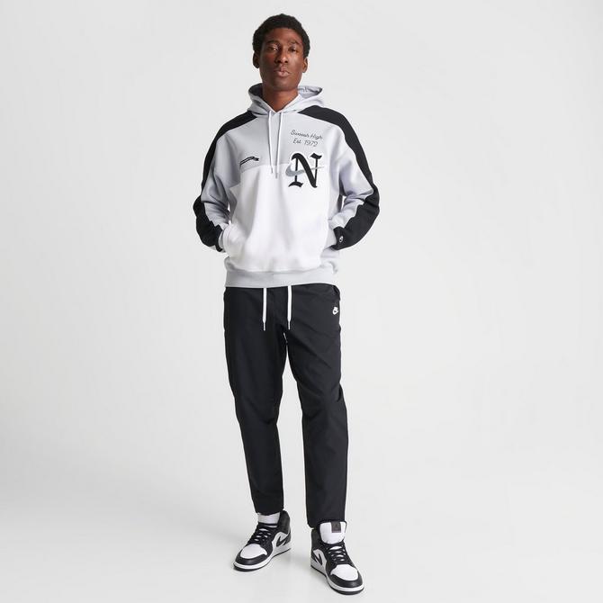 Nike Sportswear Swoosh Tech Fleece Men's Pullover Hoodie (Large,  Black/White/White)