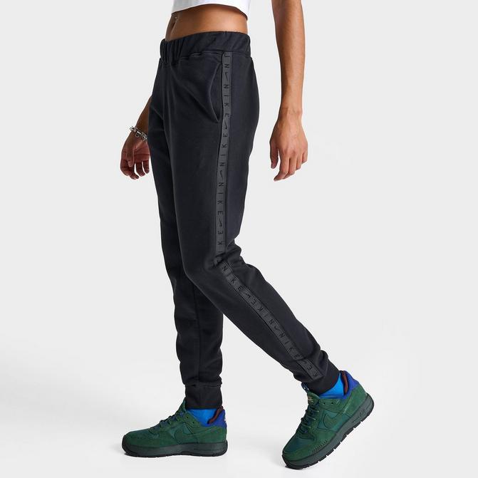 W Nsw Essential Mid Rise Fleece Slim Fit Pants Black Nike