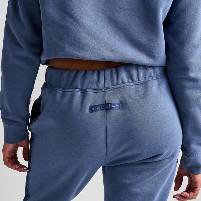 Nike women's sportswear essential fleece jogger pants blue void new arrivals