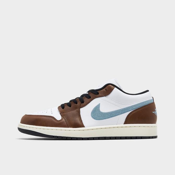 Women's air jordan retro 1 shop low no swoosh casual shoes