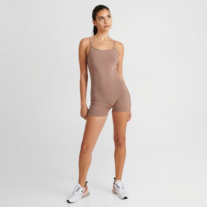 Nike white mini swoosh bodysuit