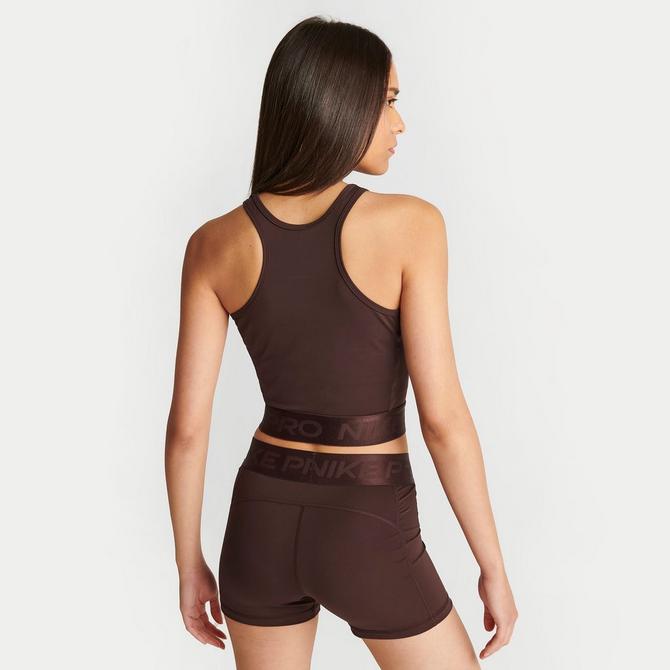 Nike Pro Dri-FIT Cropped Racerback Tank Top - Macy's