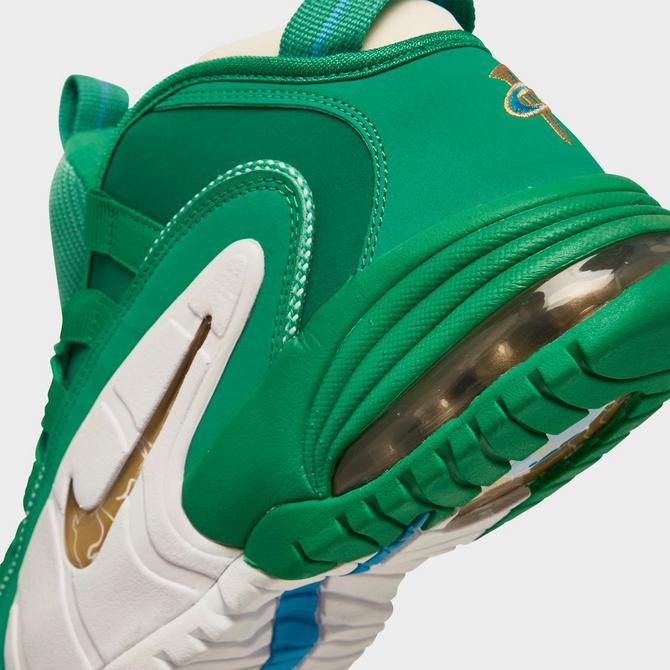 Green and white nike best sale basketball shoes