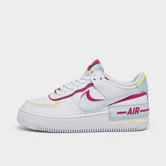  Nike Boy's Air Force 1 LV8 1 (Big Kid) White/White/Space  Purple/Sundial 4.5 Big Kid M : Clothing, Shoes & Jewelry