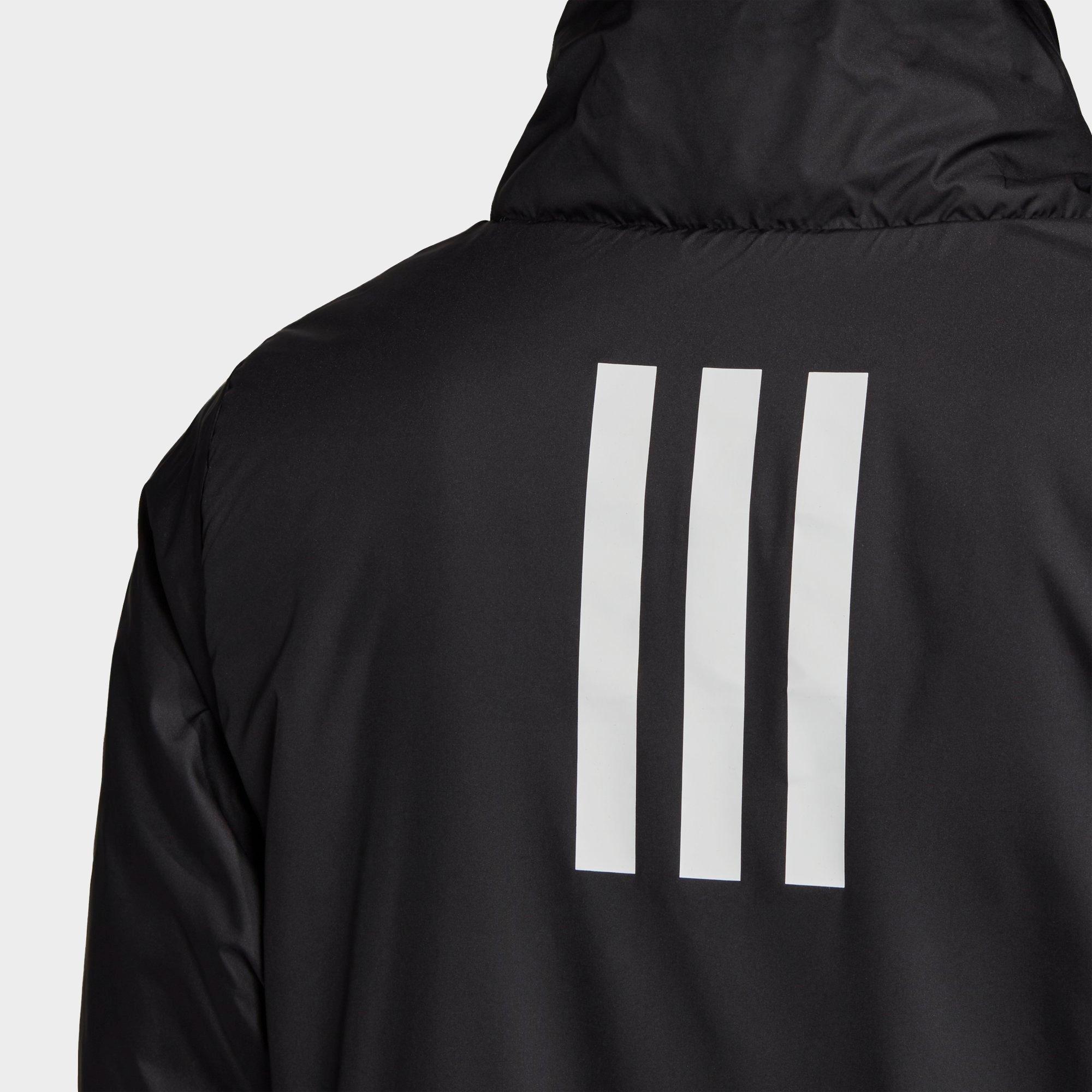 adidas black jacket white stripes womens