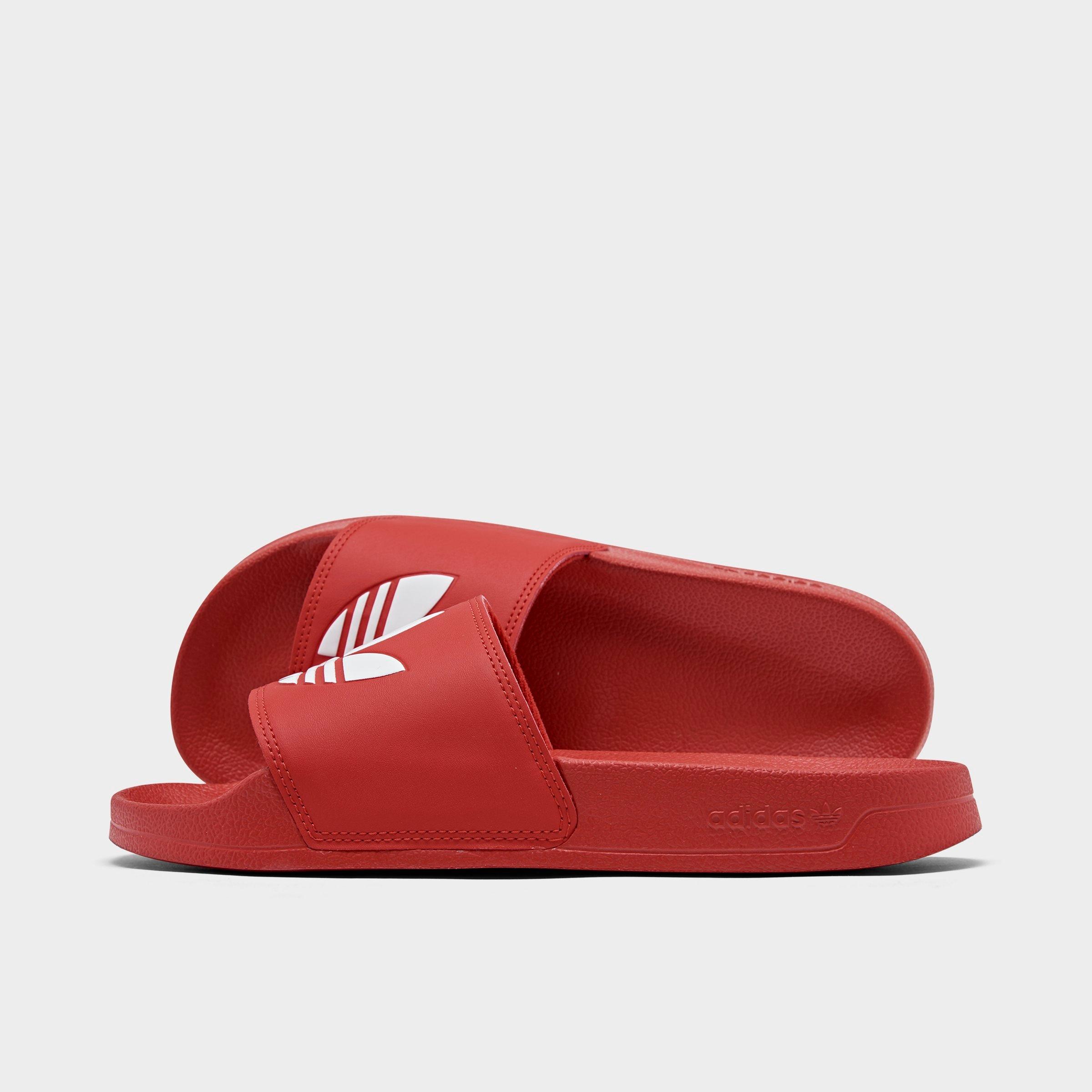 red adidas sandals