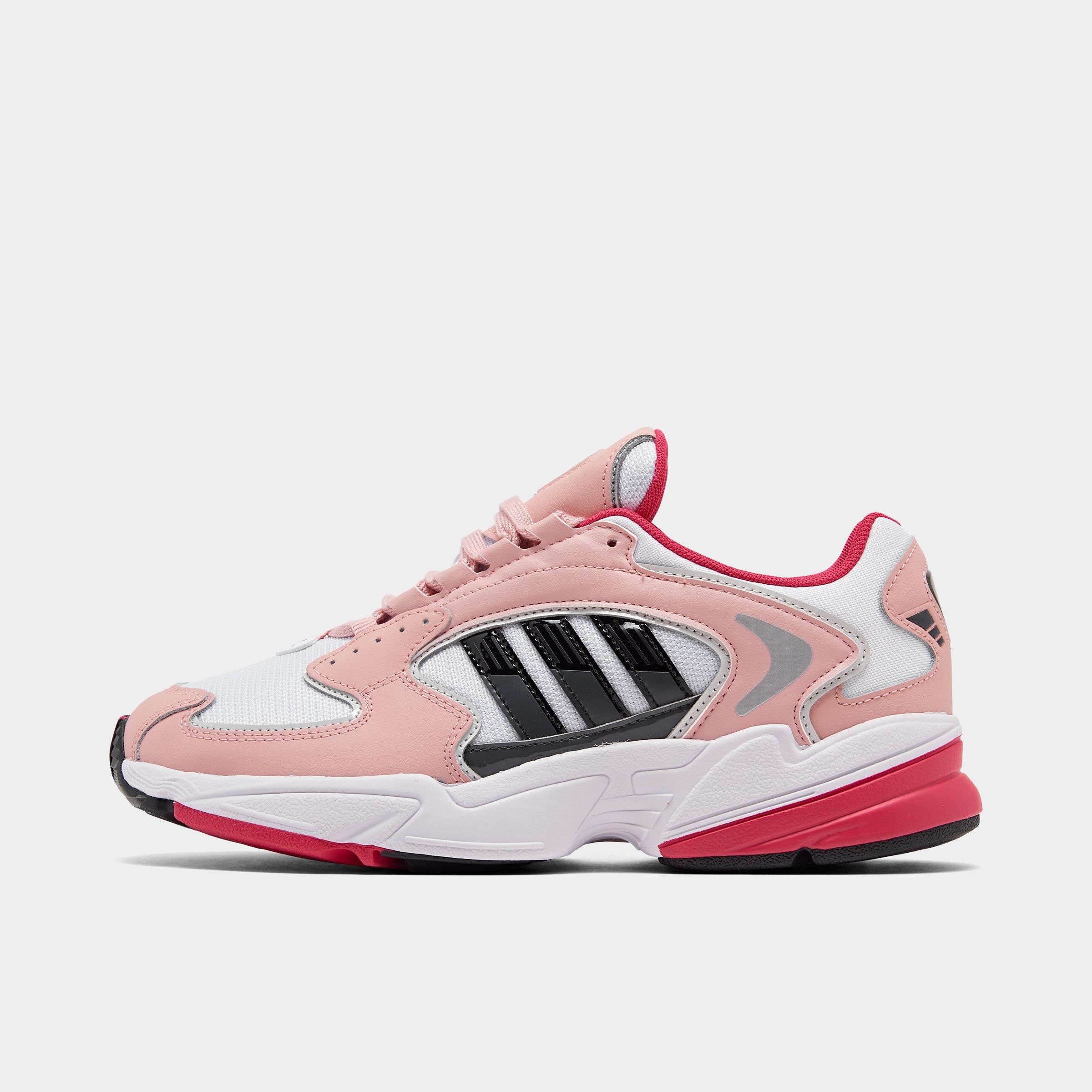 adidas originals falcon trainer in black and pink