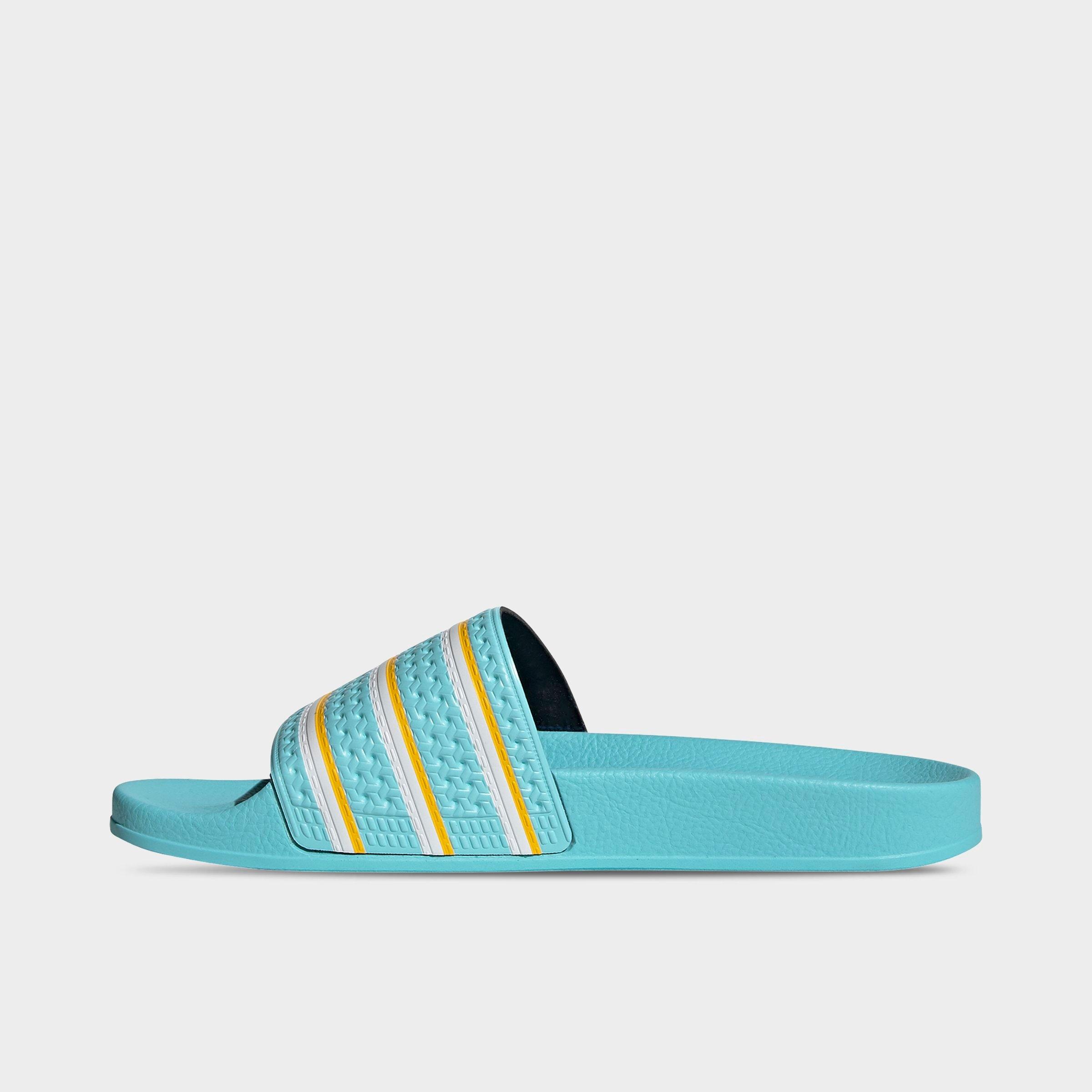 adidas slippers turquoise