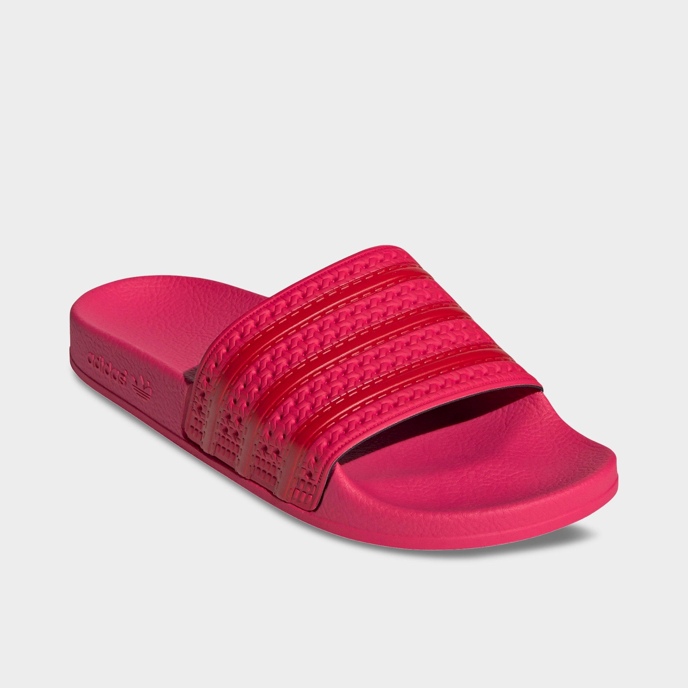 adilette slides red