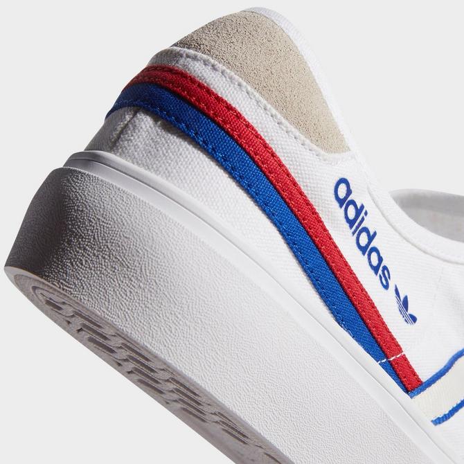 adidas Originals Delpala sneakers in white and blue