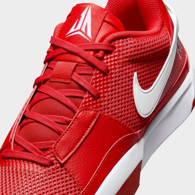 Nike white and red basketball shoes online