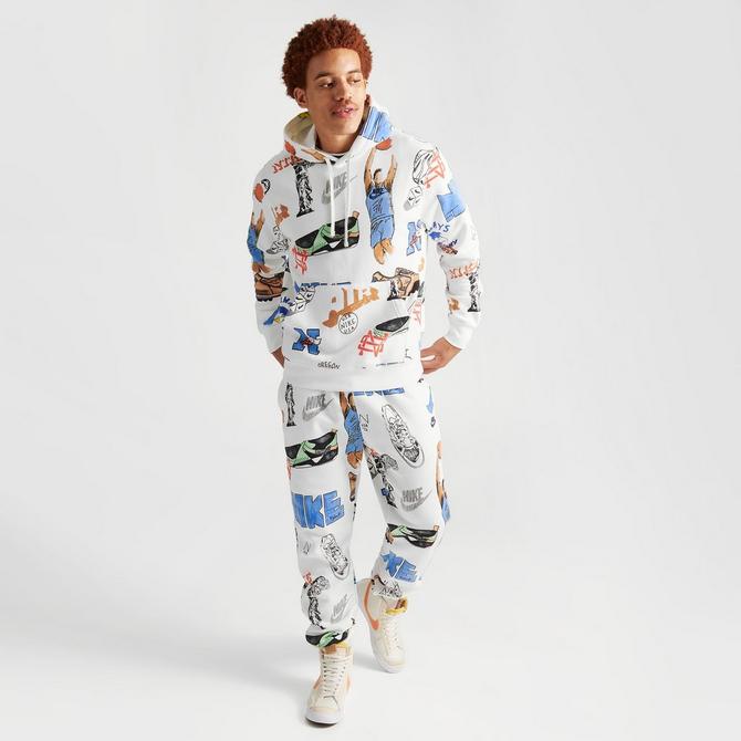 Nike printed pullover discount hoodie