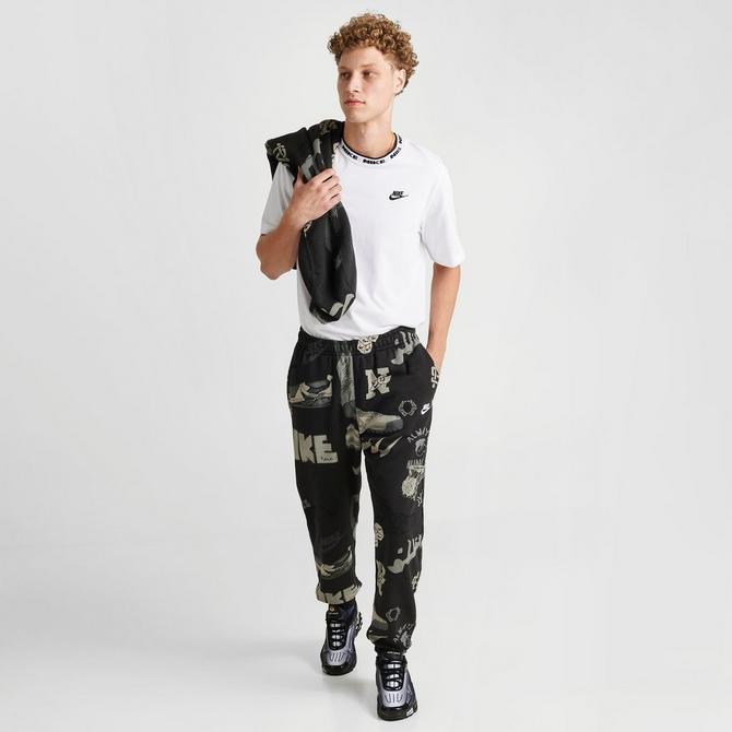 Black Nike Club+ All Over Print T-Shirt - JD Sports Global