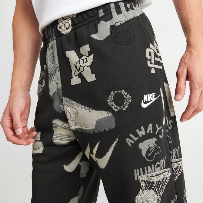 Men's Nike Sportswear Club Fleece Allover Printed Jogger Pants