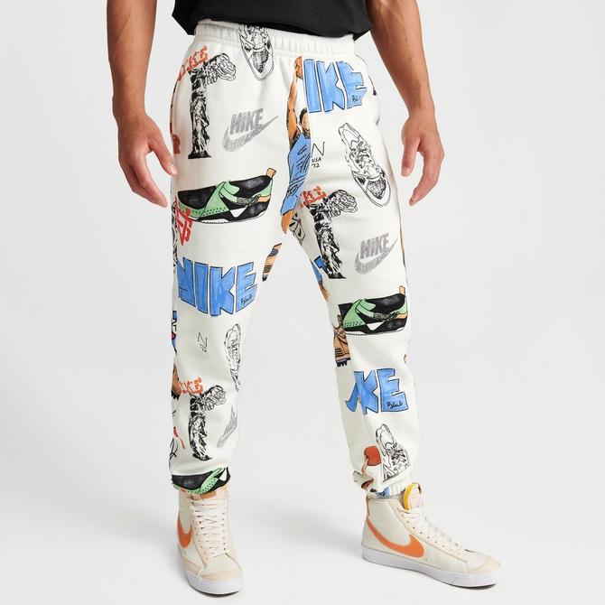 Men s Nike Sportswear Club Fleece Allover Printed Jogger Pants