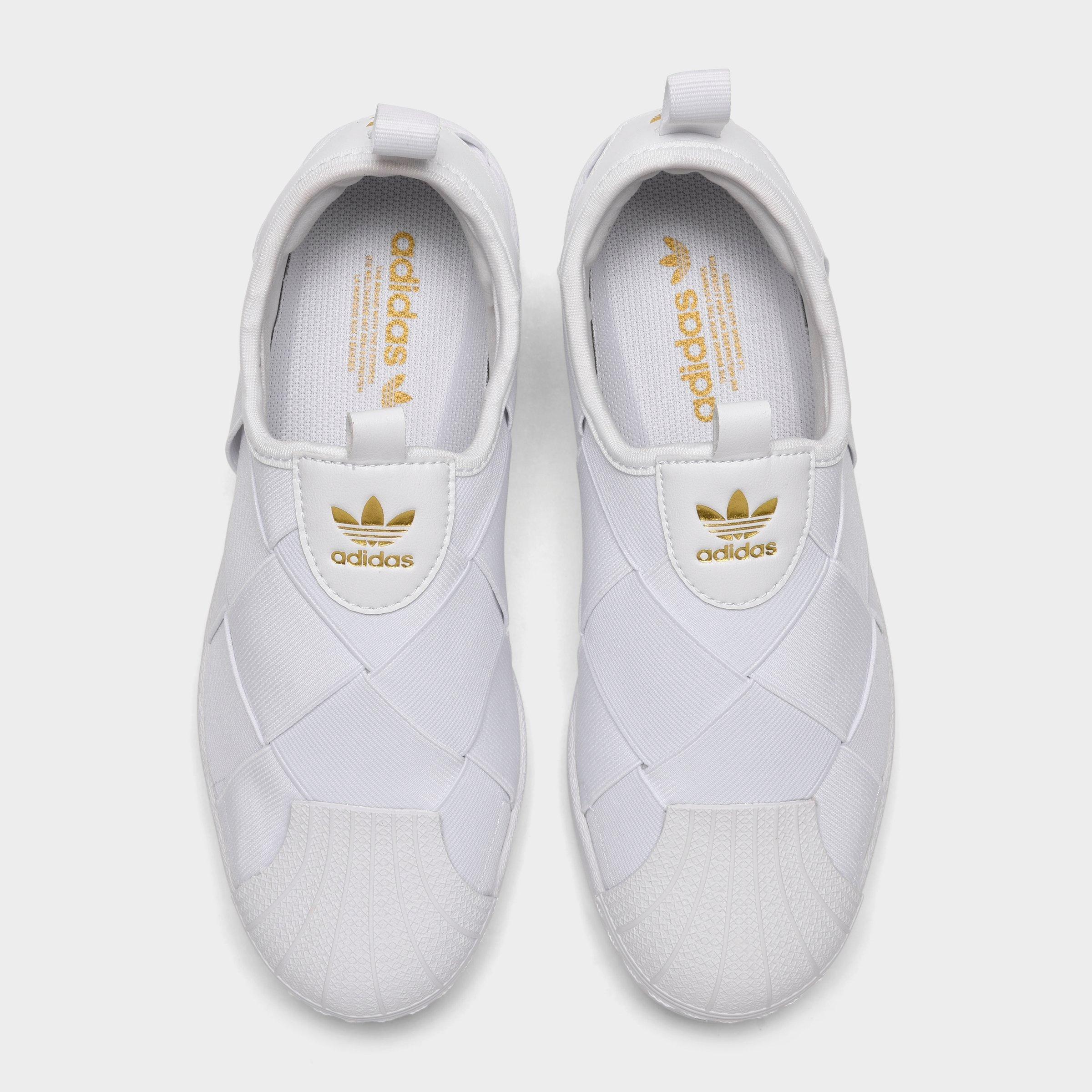 adidas originals superstar slip on white