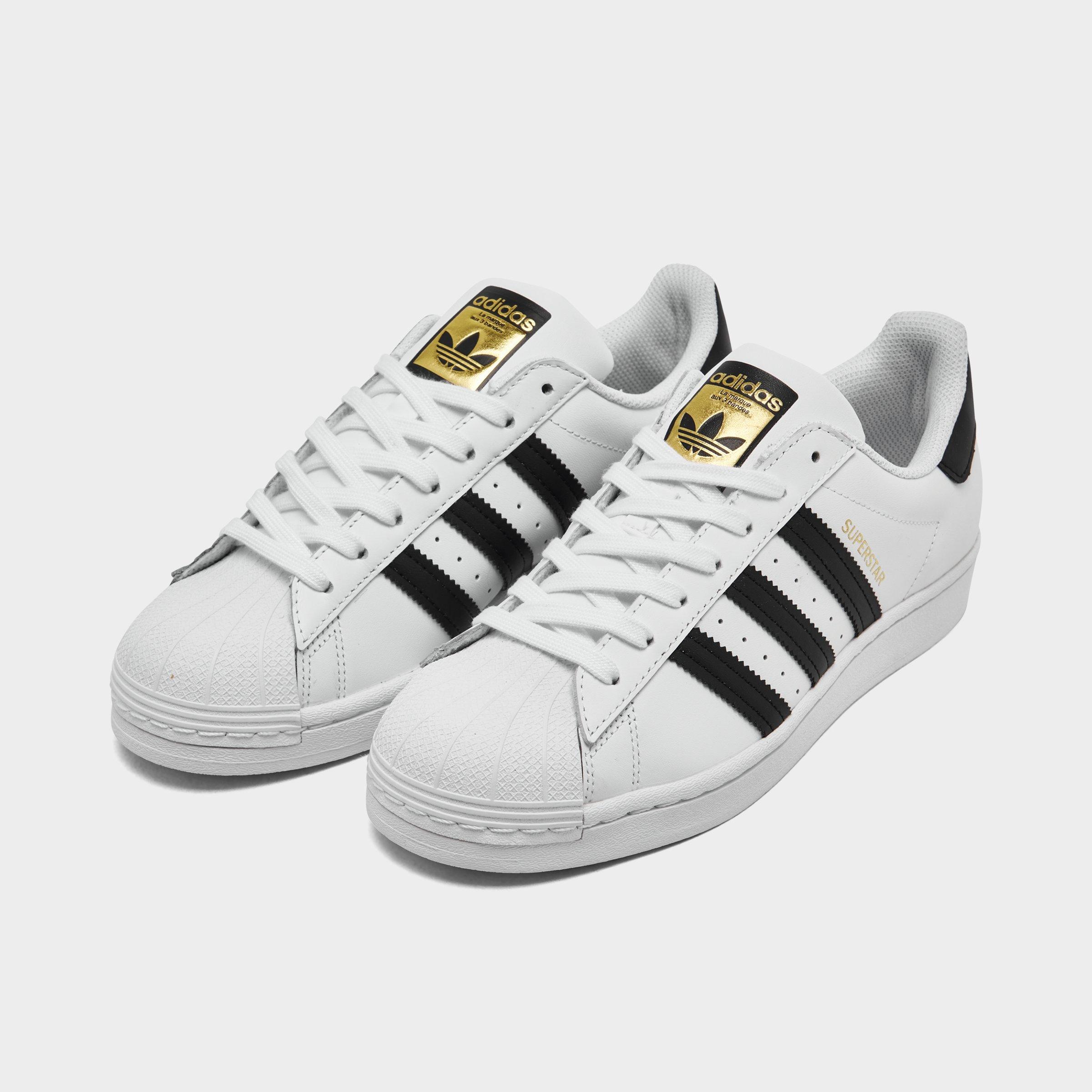 adidas black and white casual shoes