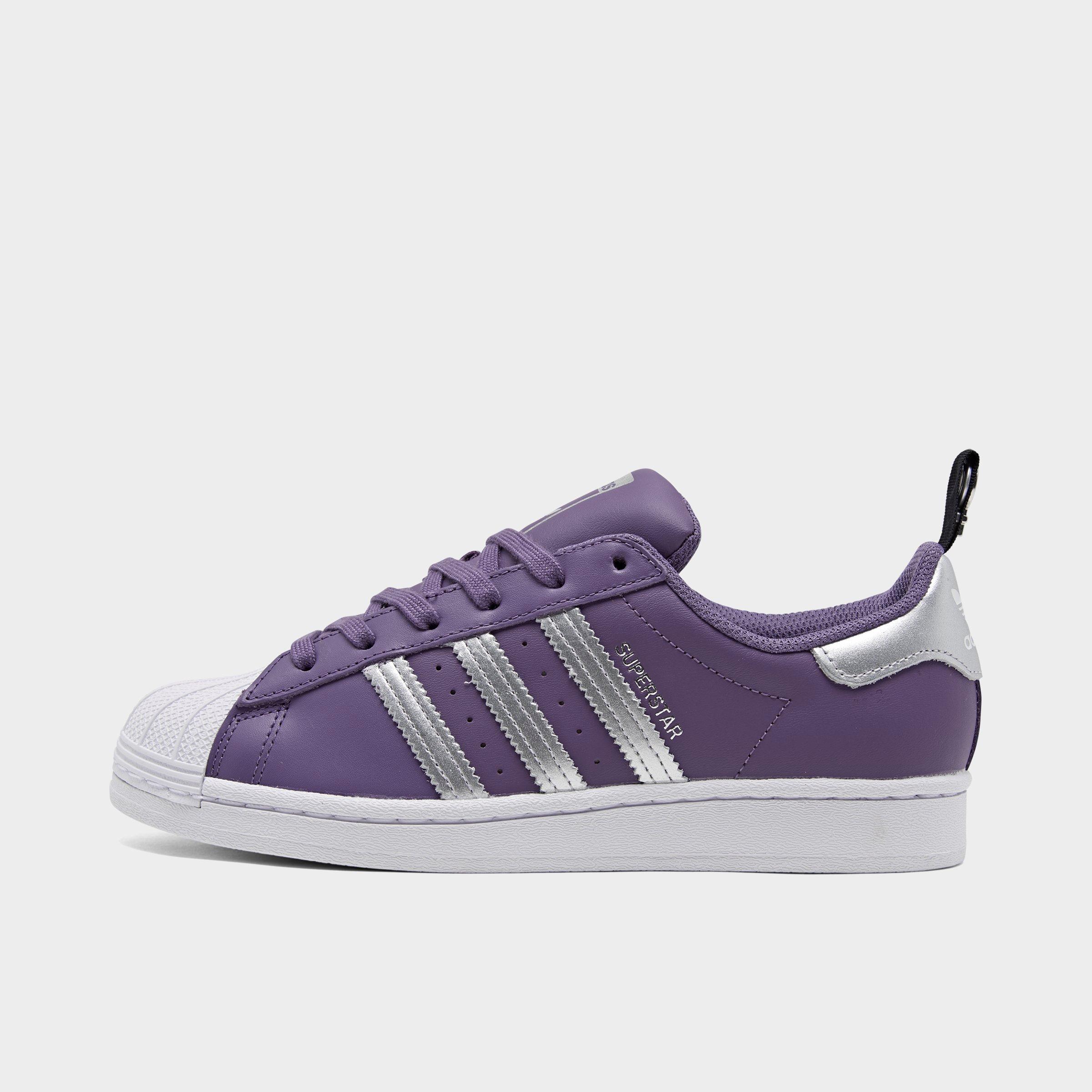 adidas superstar womens silver stripes