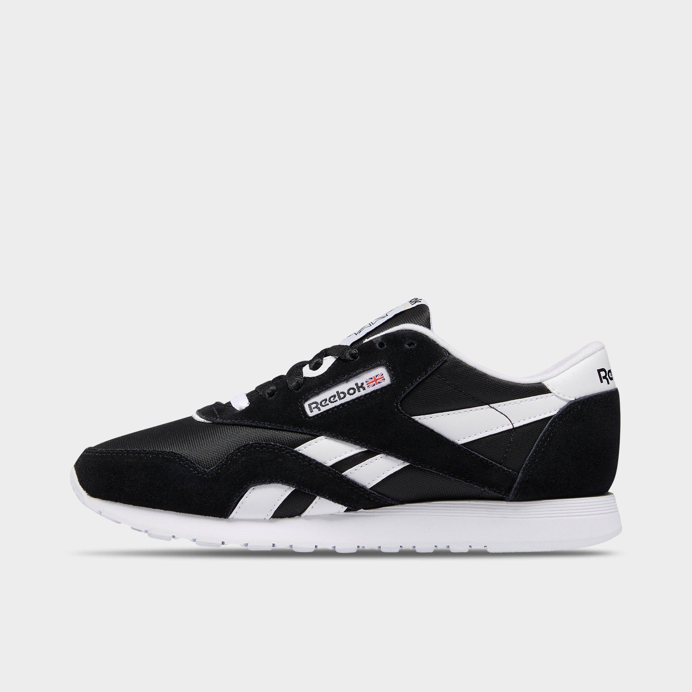 black reebok classic nylon