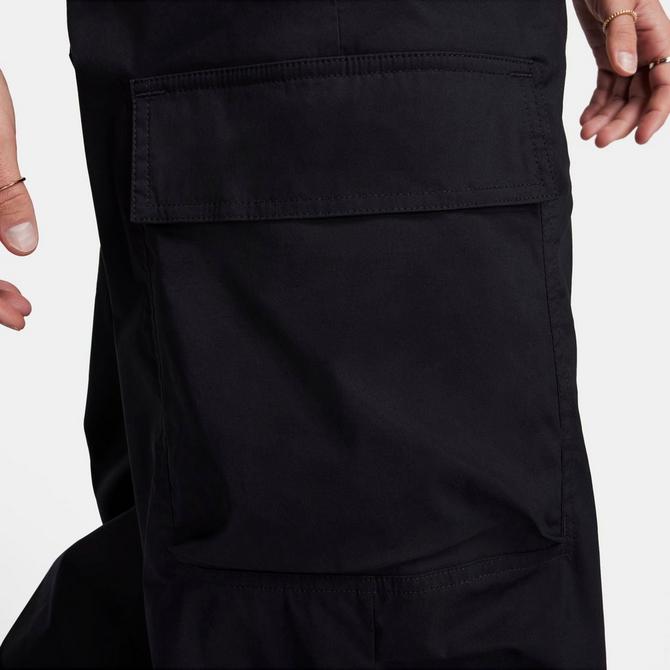 Nike WMNS Ribbed Jersey Wide Leg Pants Black - BLACK/WHITE