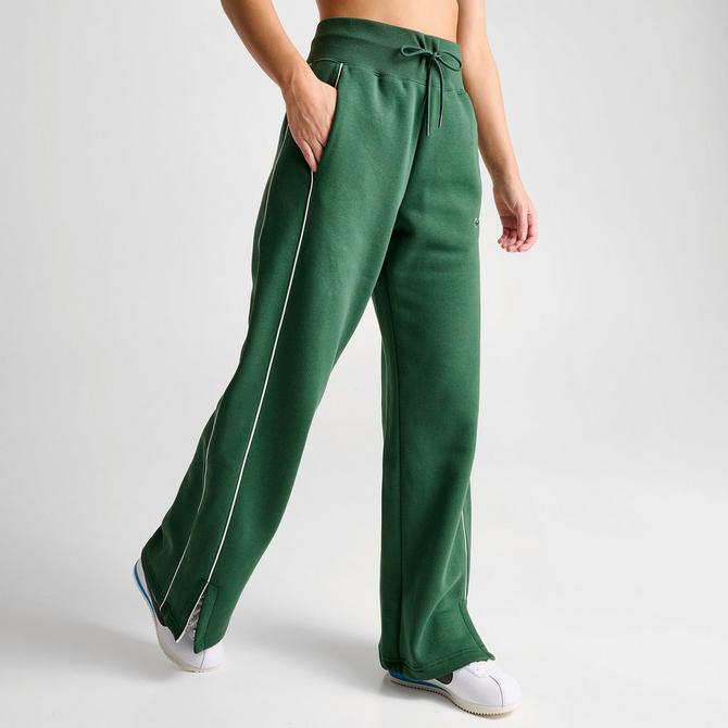 Nike Streetwear Oversized Fleece Wide Leg jogger in Green