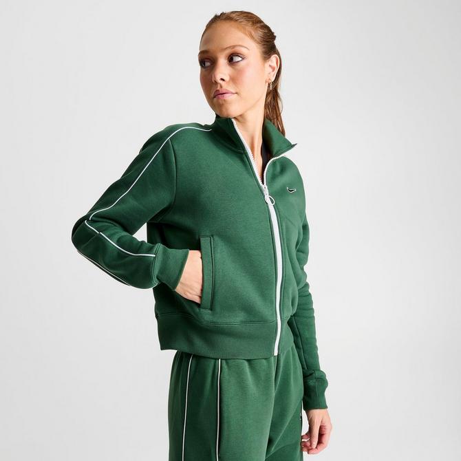 Nike Jacket Womens Small Track Zip Up High Neck Side Stripes Retro