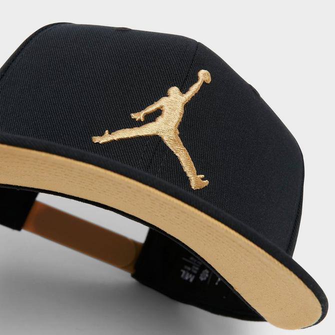 Jordan hat black and gold hotsell