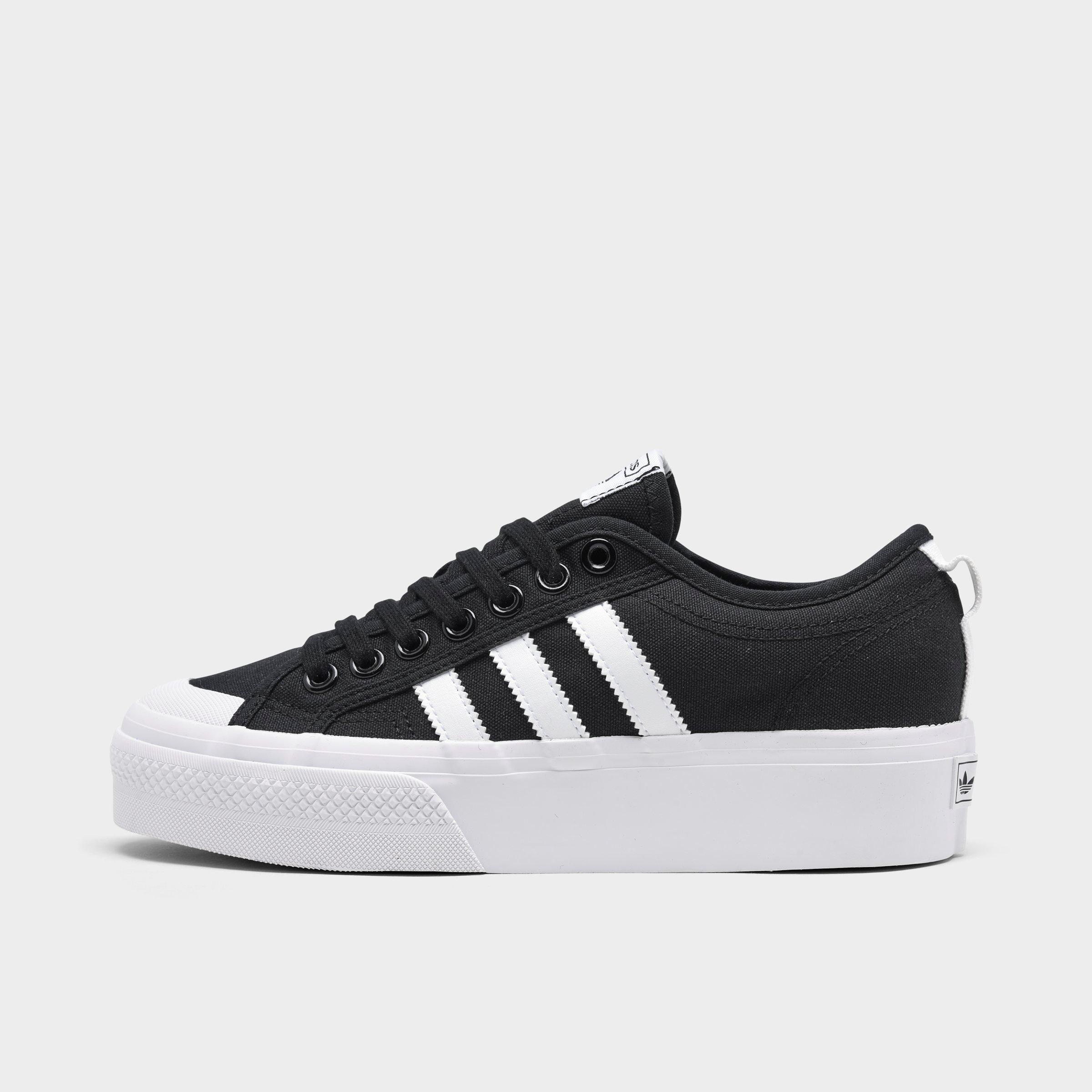 black platform adidas