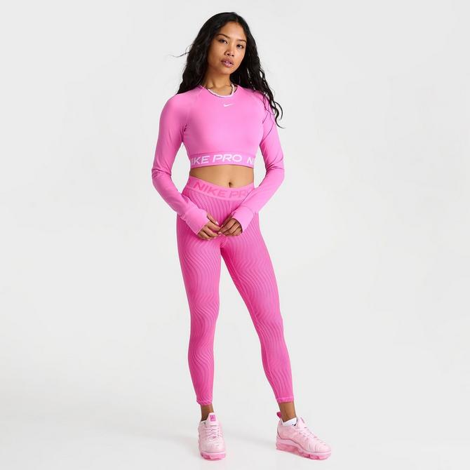 Nike Pro Girls Pink Training Tights - Ready to Order Online!