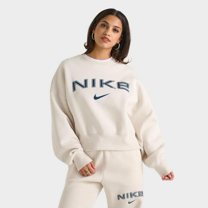 Women s Nike Sportswear Phoenix Fleece Over Oversized Crewneck Sweatshirt JD Sports