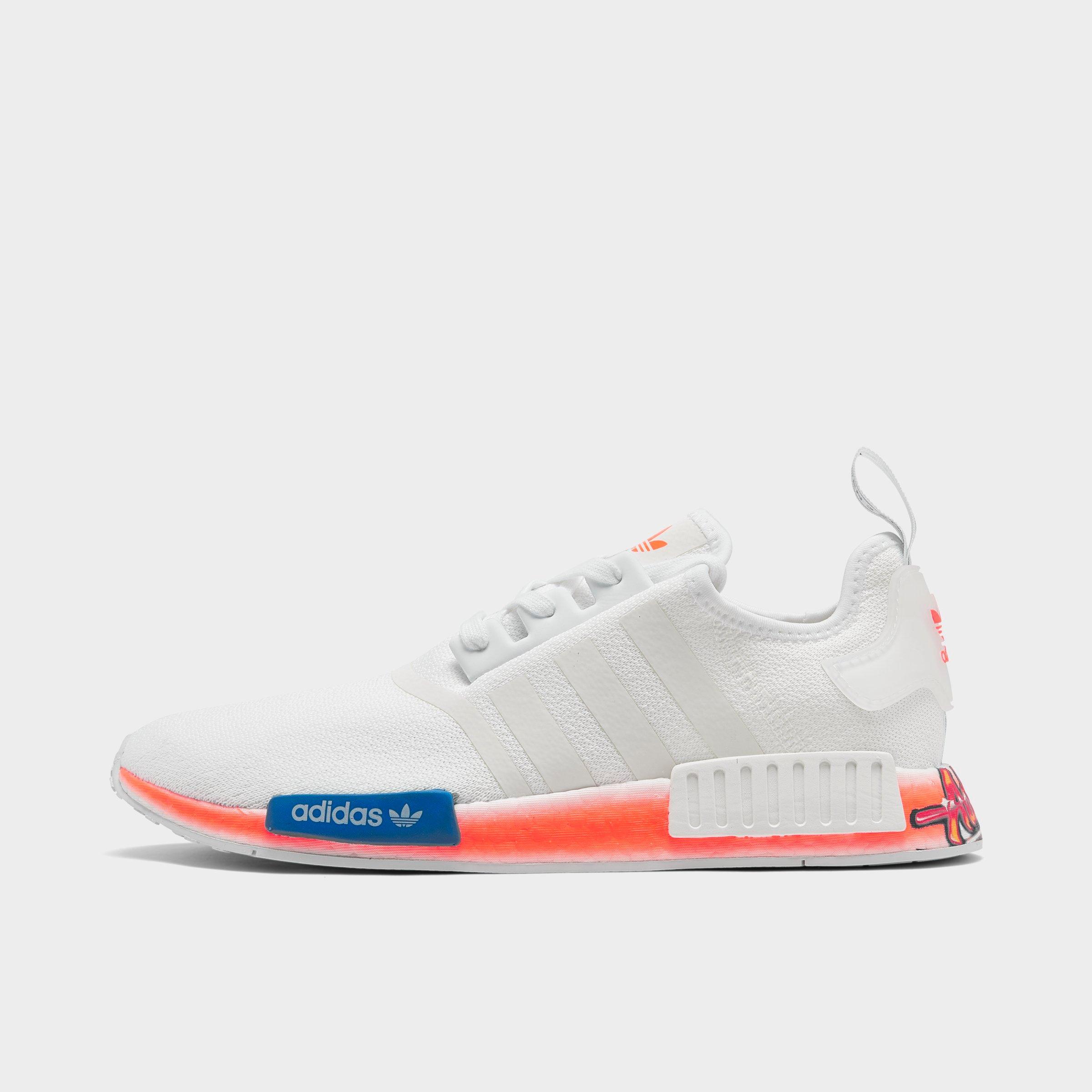 adidas nmd r1 white and orange