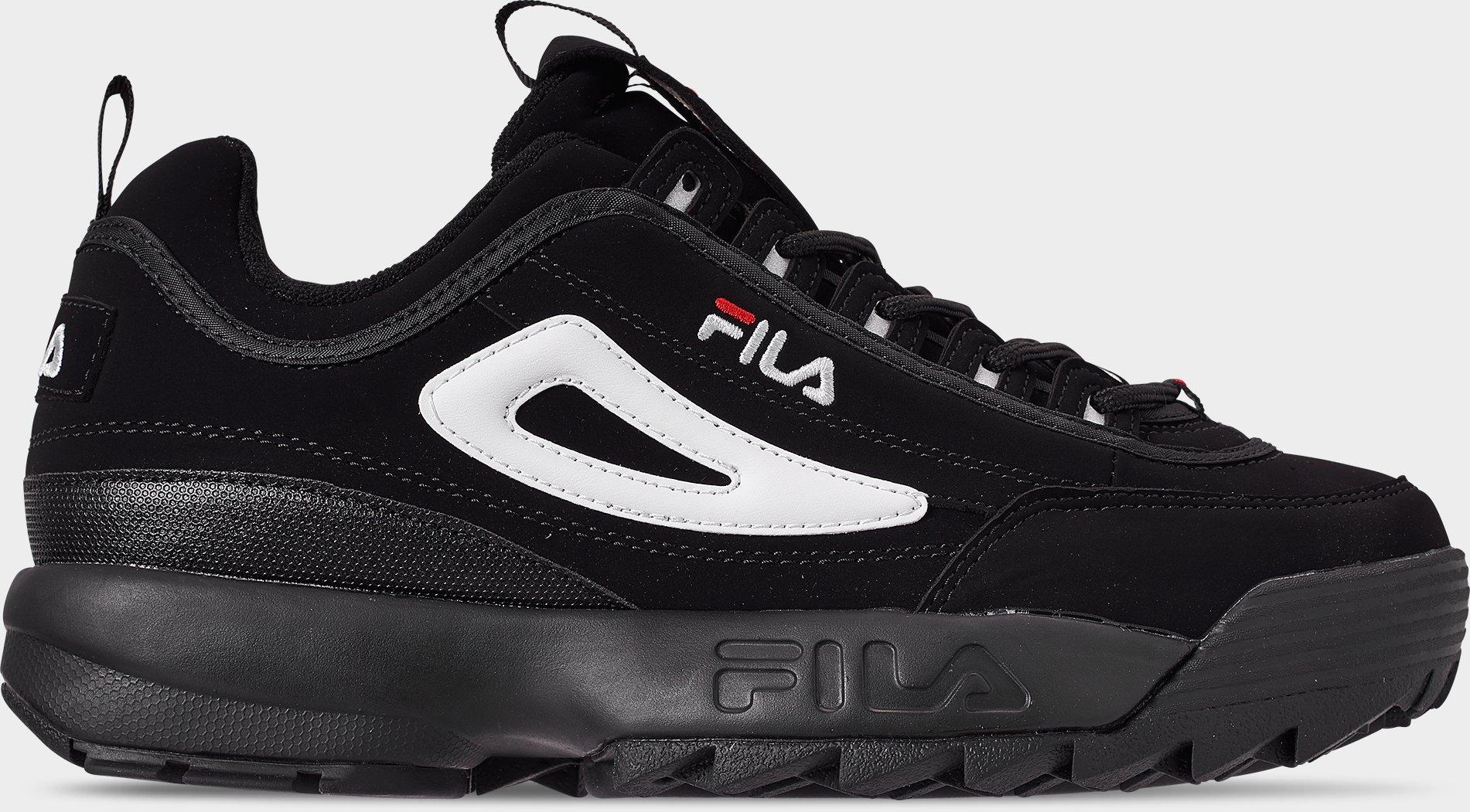 fila disruptor 2 black and white