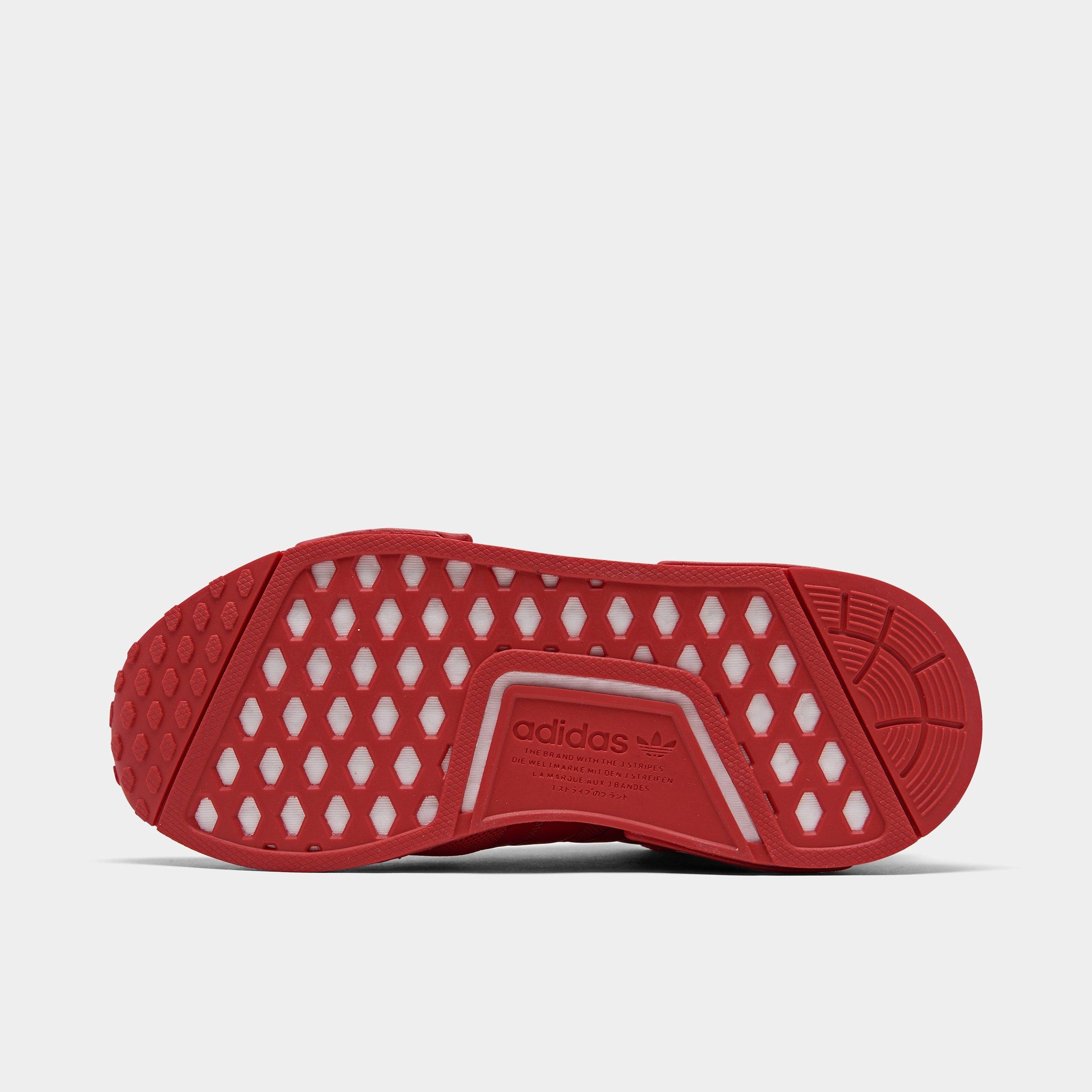 nmd r1 black red sole