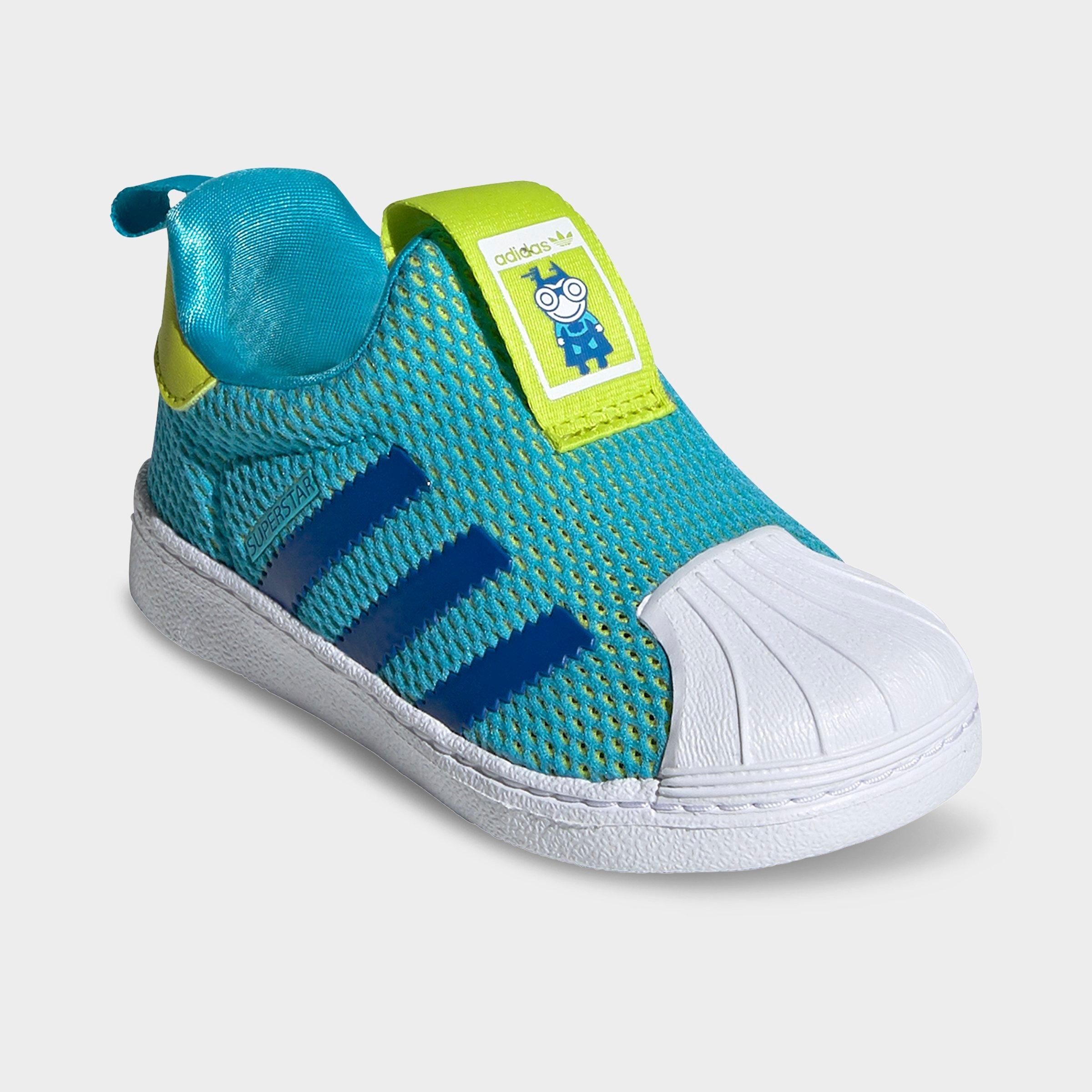 adidas superstar slip on enfant cyan