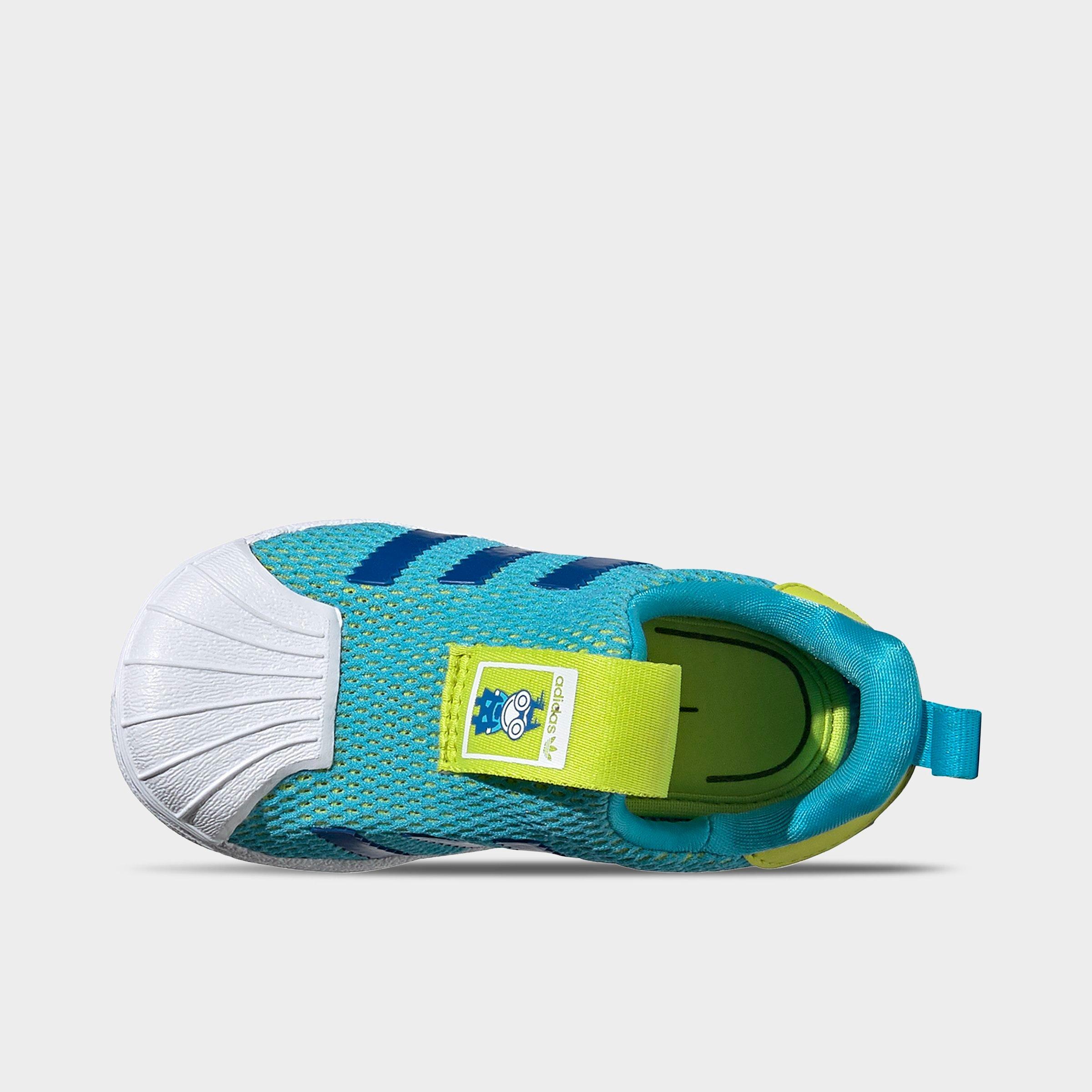 adidas superstar slip on Cyan