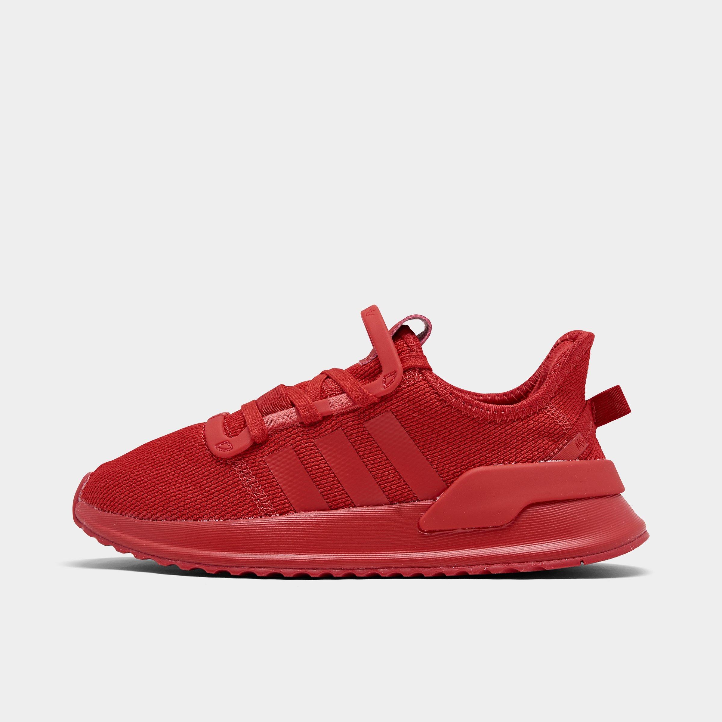 adidas red casual shoes
