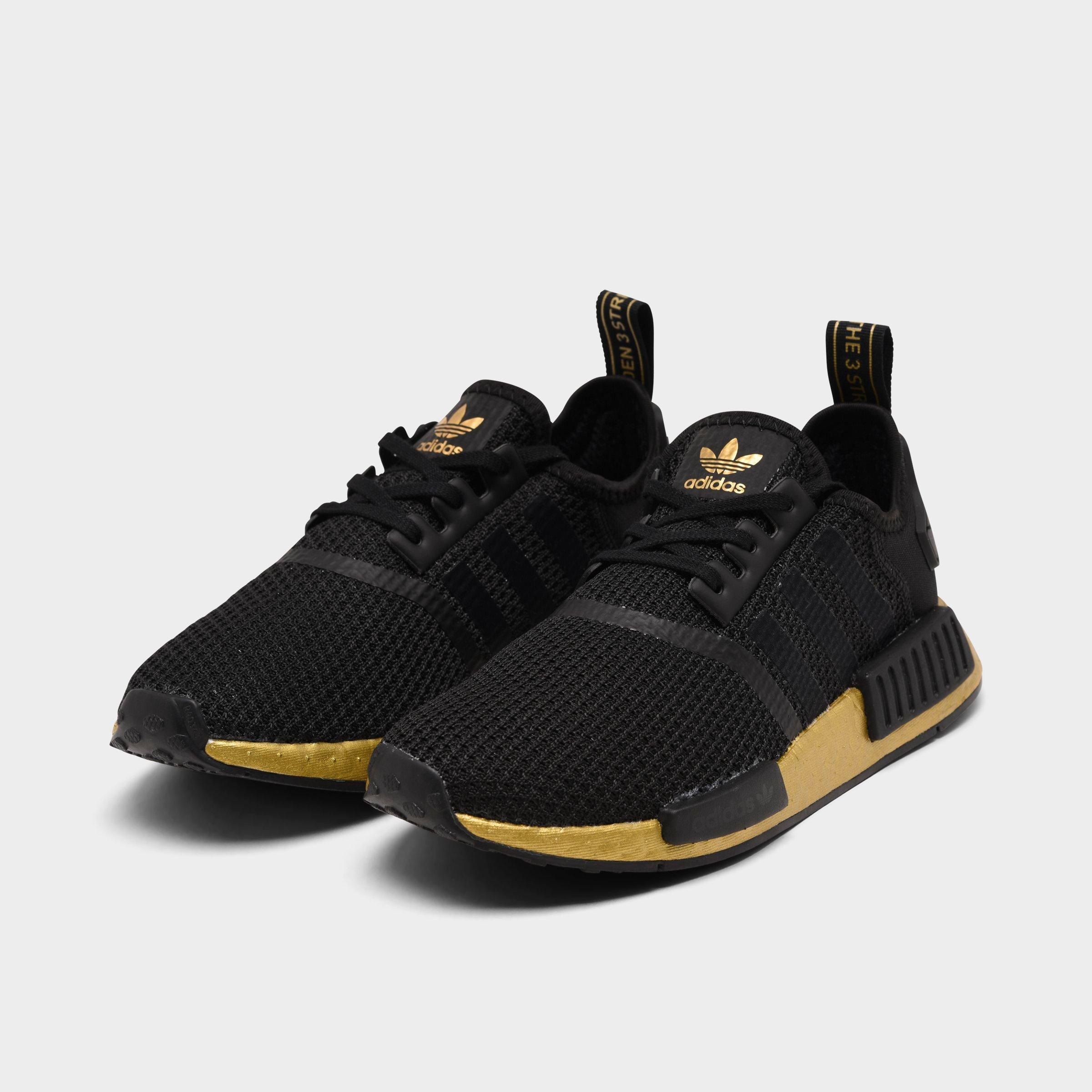 kids black and gold sneakers