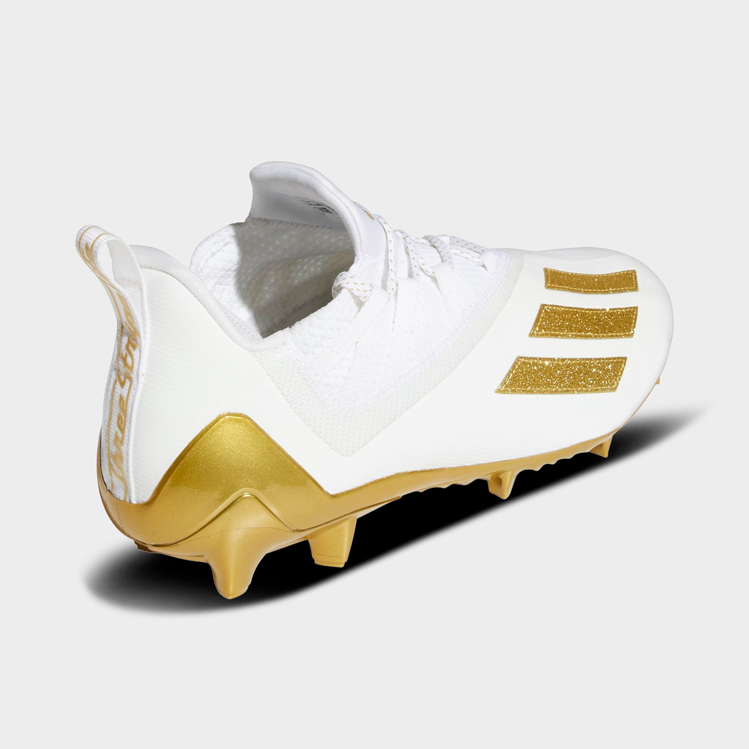 gold adidas football cleats