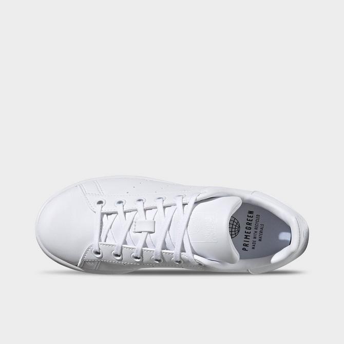 Adidas white & silver outlet stan smith trainers youth