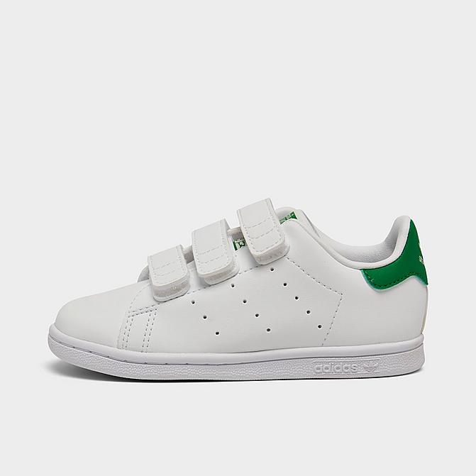 Kids\' Toddler adidas Originals Stan Smith Hook-and-Loop Strap Casual Shoes|  JD Sports