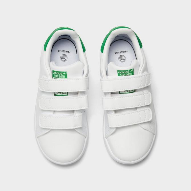 Naar behoren banner huurder Kids' Toddler adidas Originals Stan Smith Hook-and-Loop Strap Casual Shoes|  JD Sports