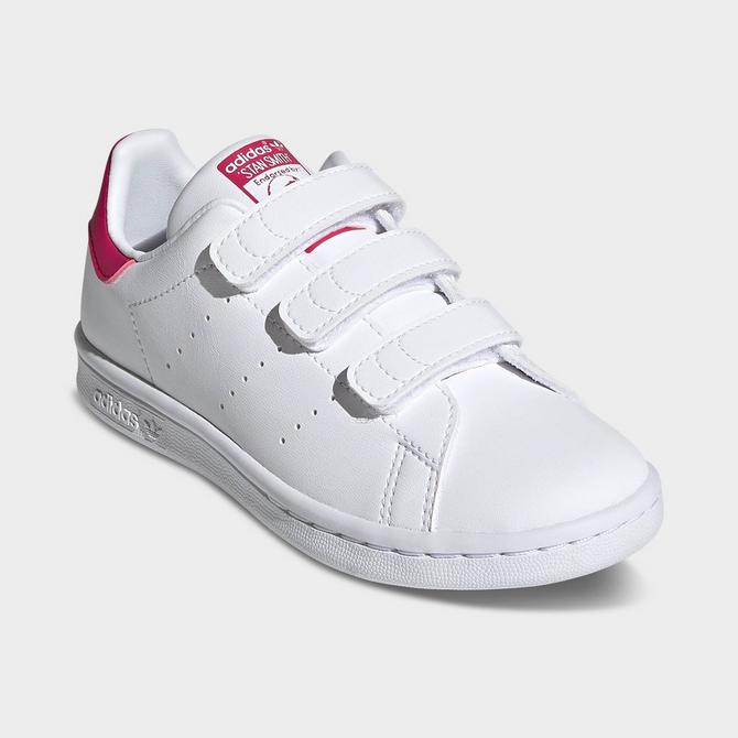 Little Kids adidas Originals Stan Smith Hook And Loop Casual Shoes