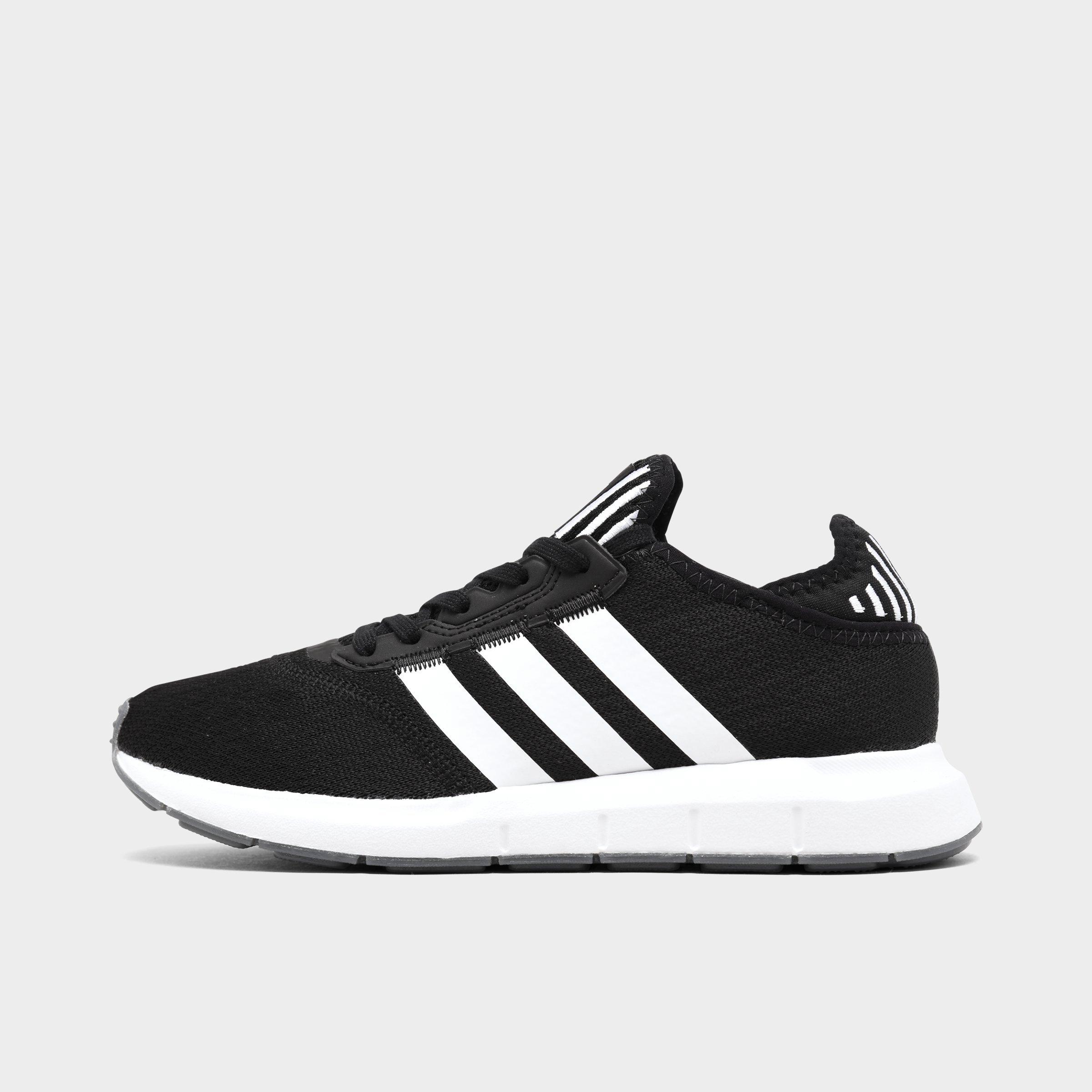 adidas swift run black & white womens shoes