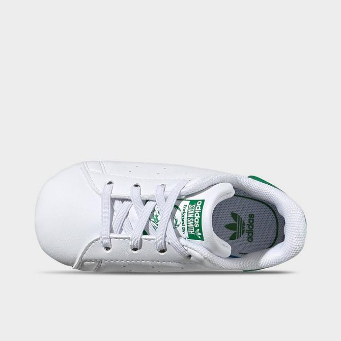 ADIDAS ORIGINALS: Stan Smith Crib sneakers in synthetic leather - White