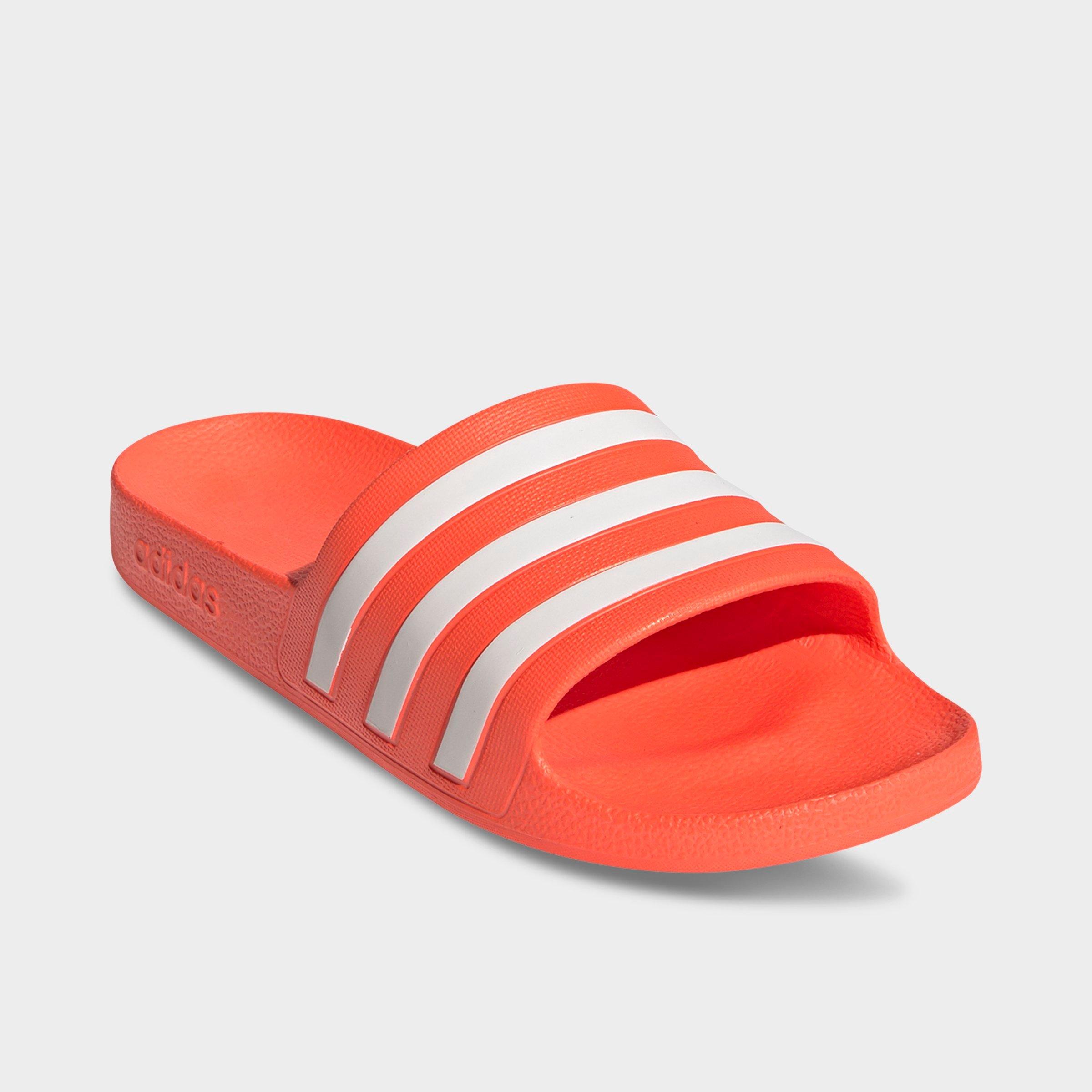 adidas slides red white blue