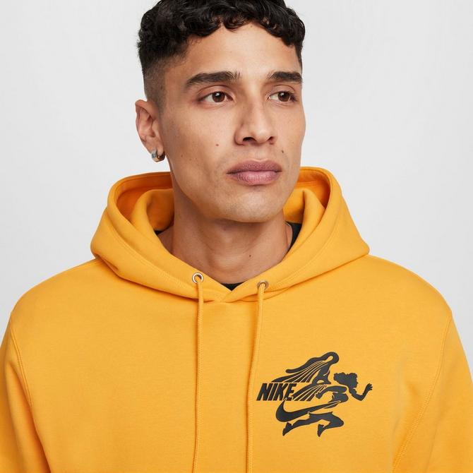 Nike graphic hoodie black and gold best sale