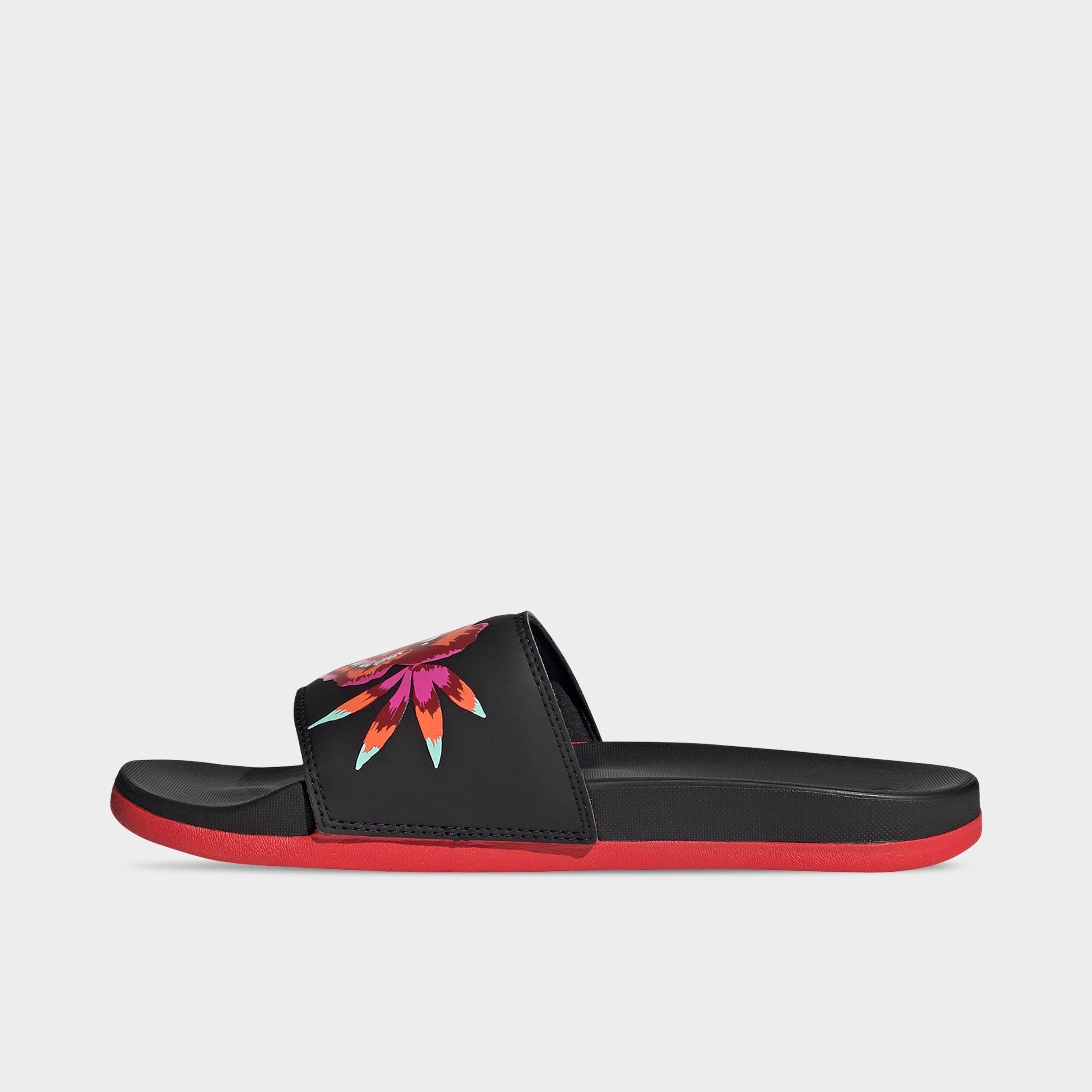 adilette comfort slides maroon