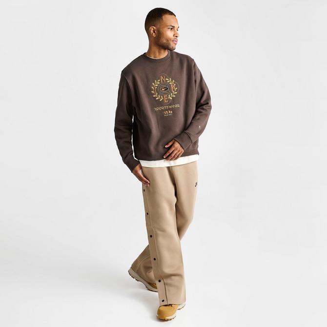 Nike tan cheap crew neck sweatshirt