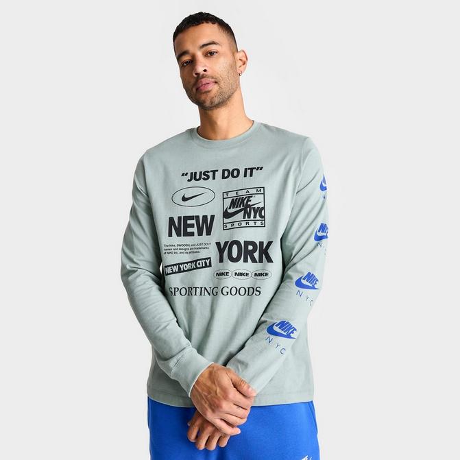 Men s Nike Sportswear Just Do It NYC Graphic Long Sleeve T Shirt