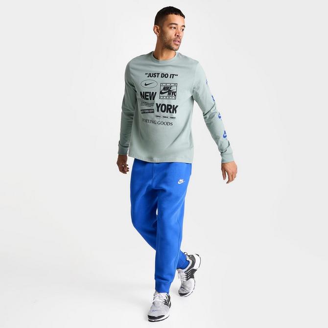 Men s Nike Sportswear Just Do It NYC Graphic Long Sleeve T Shirt